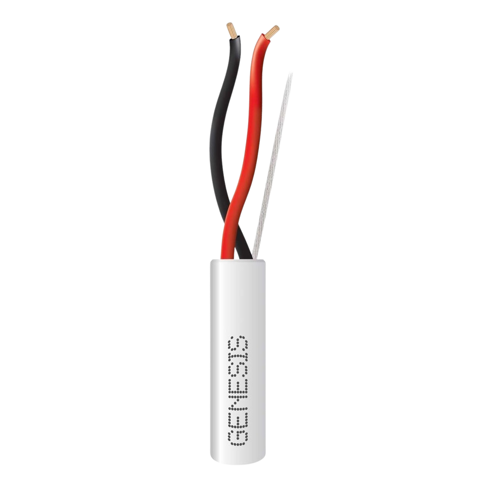 Bobina de 305 Metros de Cable 2 x 18 AWG / Riser / Blanco / Para aplicaciones en Alarmas de intrusión, Control de acceso, Interfonos, TV porteros, Automatizacion, Audio y Voceo.