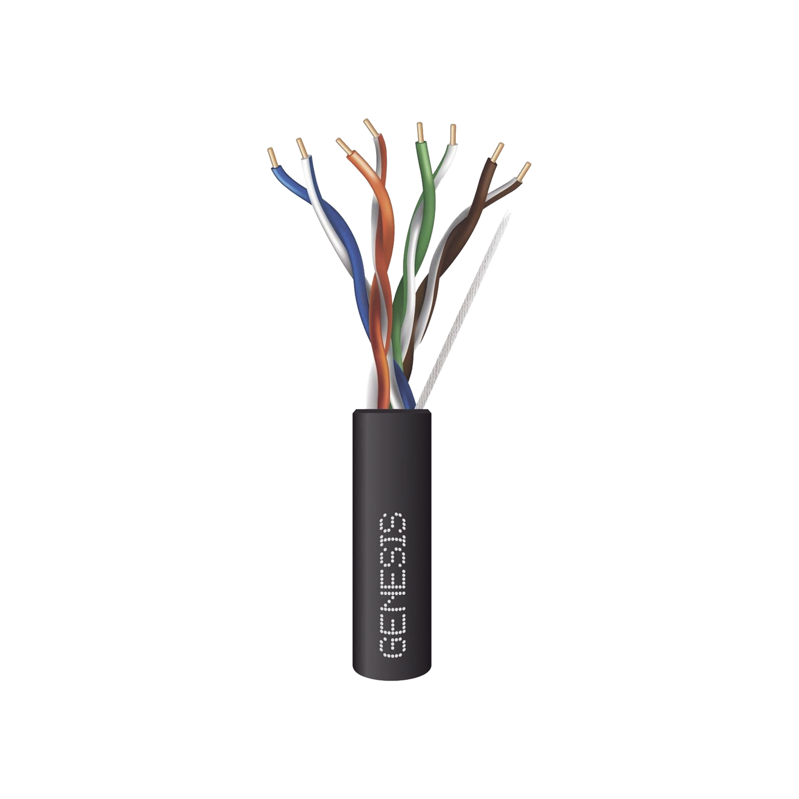 Bobina de Cable de 305 metros / UTP Cat6 PLENUM / Color Negro / UL, CMP SPNLS / Probado a 350 Mhz / Aplicaciones de CCTV / Redes de datos / IP Megapixel / Control RS485