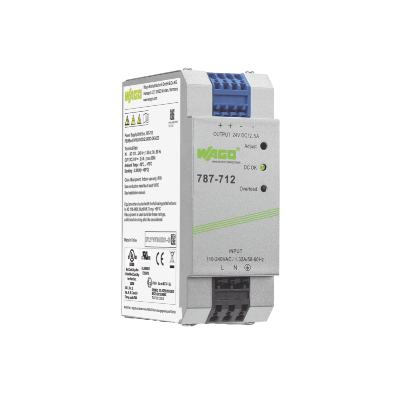 Fuente de alimentación; ECO; monofásico; Tensión de salida 24V DC; Corriente de salida 2,5A; DC-OK LED; 4,00 mm²