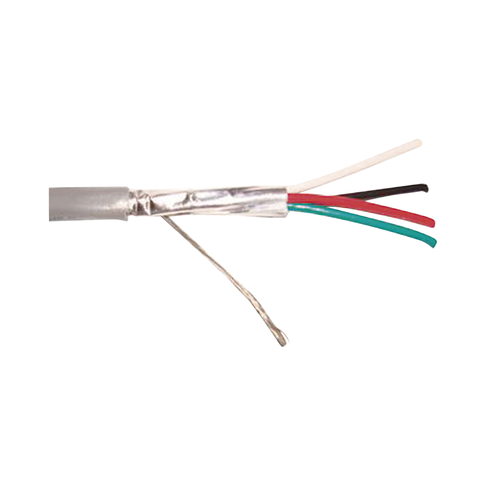 Cable 4 x 18 AWG / Blindado / 305 Metros / Riser / UL / Color Gris / Hecho en México