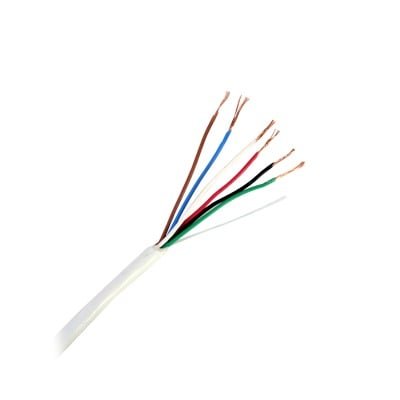 Bobina de 305 Metros / 6 x 22 AWG / Cable de Cobre / Tipo CMR / Para Interior / Para Aplicaciones de Control de Accesos / Alarmas de Intrusión / Automatización / Interfonos y TV Porteros