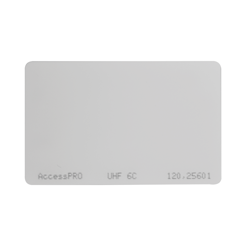 Tag UHF tipo Tarjeta para lectoras de largo alcance 900 MHZ / EPC GEN 2 / ISO 18000 6C / No imprimible / NO incluye porta tarjeta