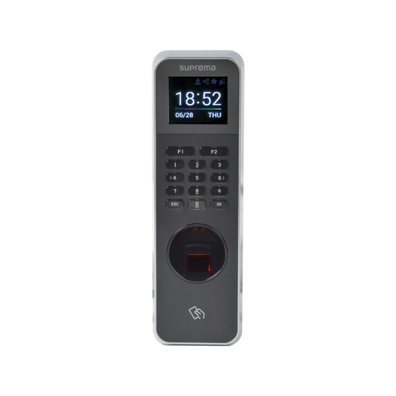 Lector de Huella IP67 Con Teclado y Lector de Tarjetas RFIDNFC y  (125kHz EM, HID Prox &13.56Mhz MIFARE, MIFARE Plus, DESFire/EV1, FeliCa, iCLASS SE/SR),NFC y BLUETOOTH, Uso para Control de Acceso y Asistencia