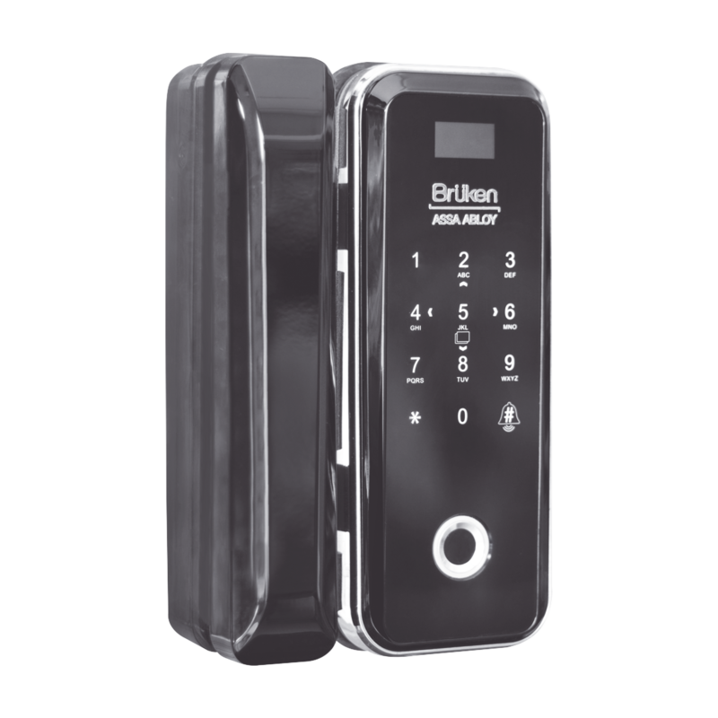 Cerrojo Electrónico con Lector de Huella/ Contraseña/ Tarjeta para Puerta de Vidrio