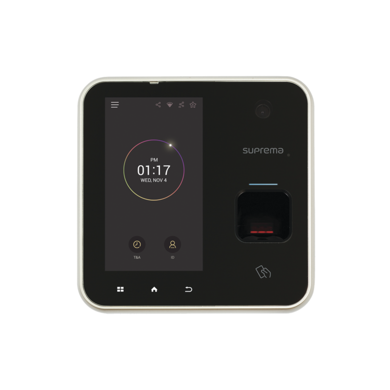 BioStation A2, Lector de Huella con Teclado Touch, Pantalla LCD 5", WiFi, PoE y Lector 125kHz EM