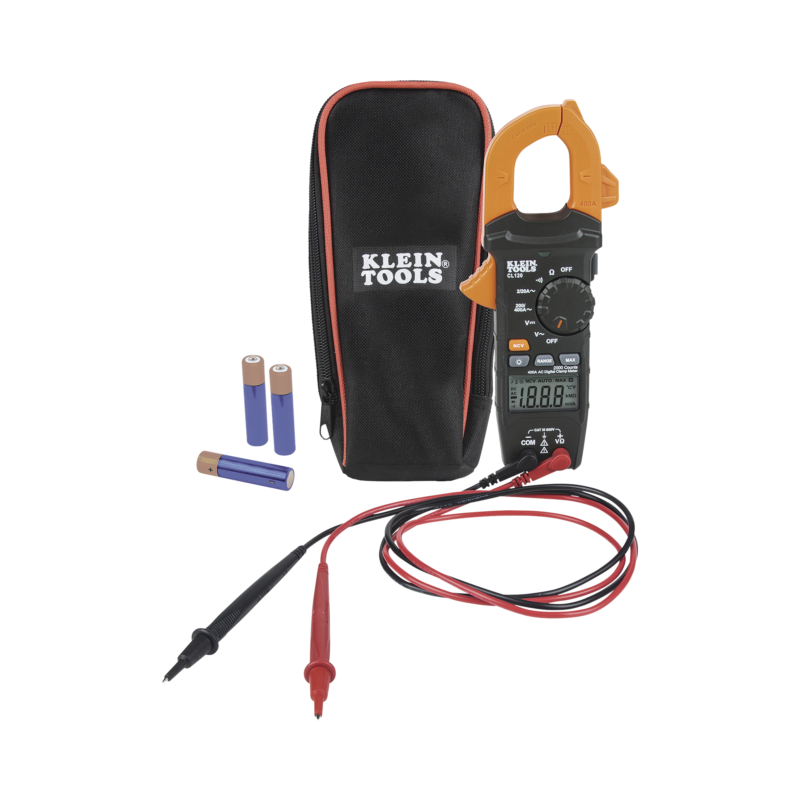 Amperímetro Digital de Gancho de Rango Automático de 400 A CA.