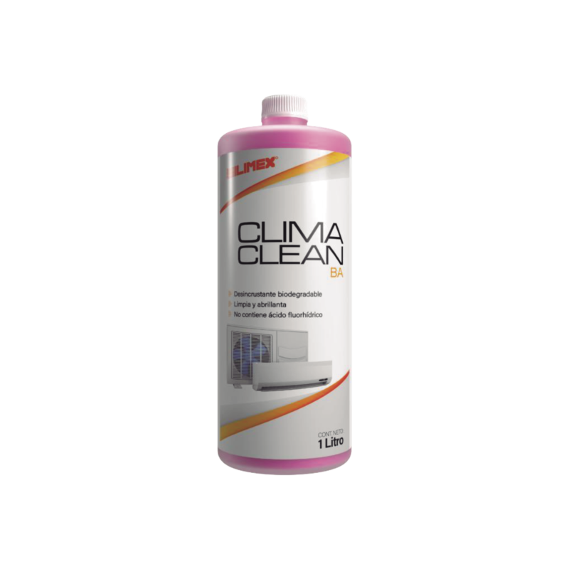 CLIMA CLEAN BA Limpiador espumoso, biodegradable y a base de agua que garantiza una limpieza profunda y profesional en serpentines de minisplits, mejorando su eficiencia y prolongando su vida útil