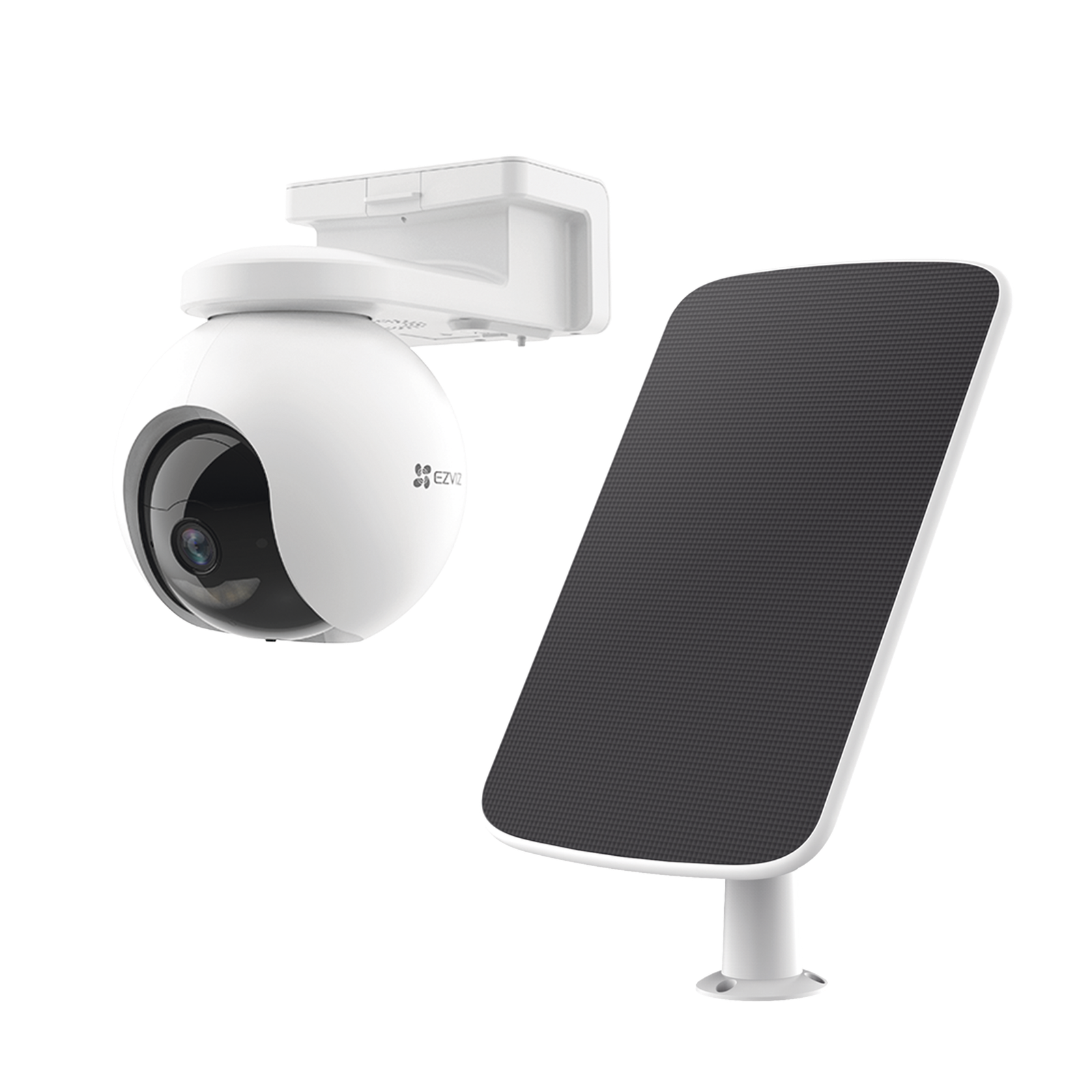 Kit de Cámara de Batería Recargable  y Panel Solar / Wi-Fi / Almacenamiento Gratuito en Memoria Interna de 32 GB / Incluye 1 pieza de CS-HB8 y 1 Pieza de CS-CMT-SOLARPANEL-E