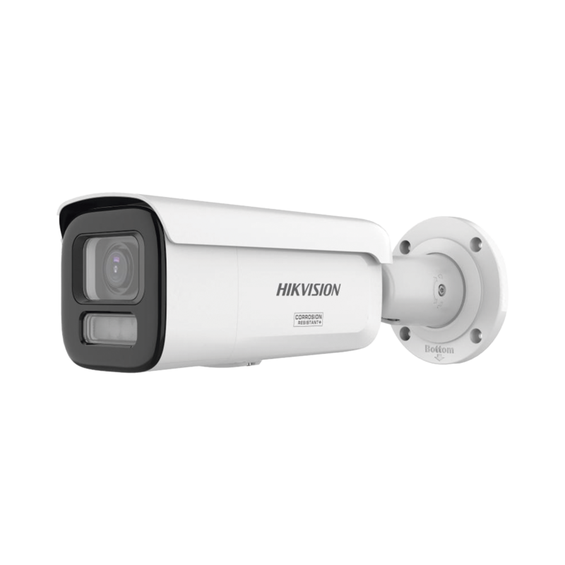 [Dual Light + ColorVu 3.0 + HikAI] Bala IP 6 Megapixel / Lente Mot. 2.8 a 12 mm / 60 mts IR + Luz Blanca / Exterior IP67 / WDR 130 dB / ACUSENSE 3.0 / Metal / NEMA 4X / ACUSEARCH