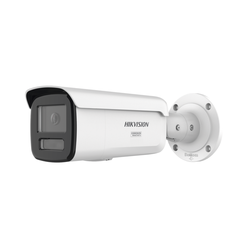 [Dual Light + ColorVu 3.0 + HikAI] Bala IP 8 Megapixel / Lente 4 mm / 60 mts IR + Luz Blanca / Exterior IP67 / Estrobo Azul y Rojo / WDR 130 dB / ACUSENSE 3.0 / Metal / NEMA 4X / ACUSEARCH