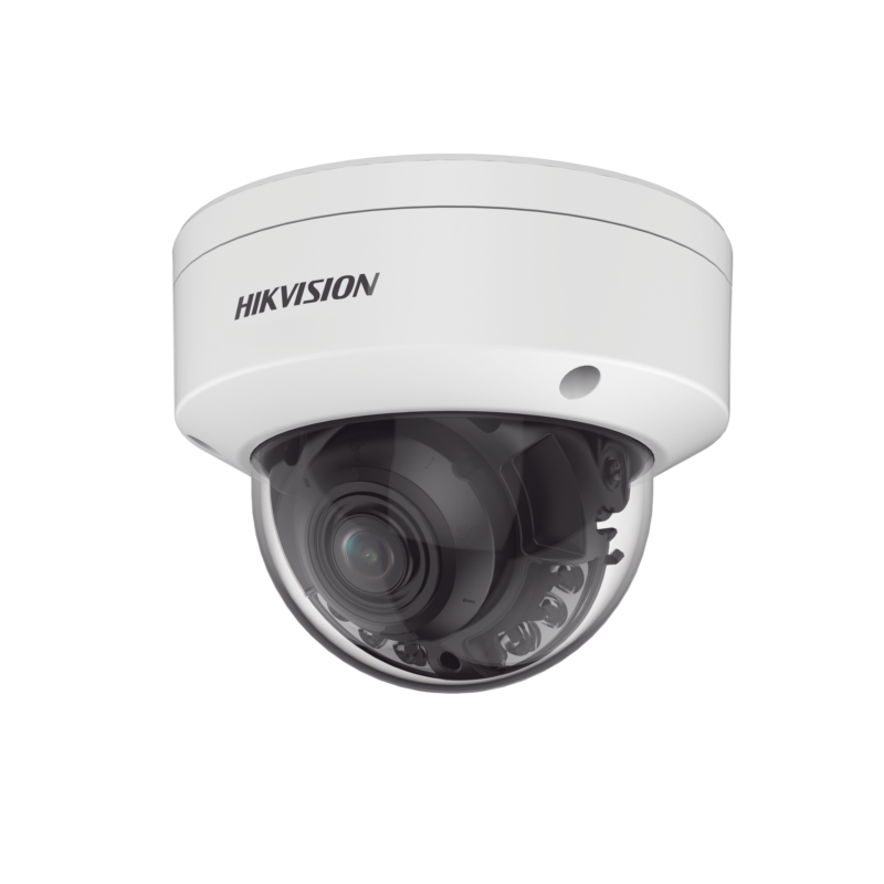 Domo IP 8 Megapixel / Lente Mot. 2.7 a 13.5 mm / Dual Light (40 mts IR + 40 mts Luz Blanca ) / Darkfighter S / Exterior IP67  / IK10 /WDR 130 dB / 4 Analíticos: AcuSense, Deteccion Facial, Conteo de Personas por Cruce y Zona