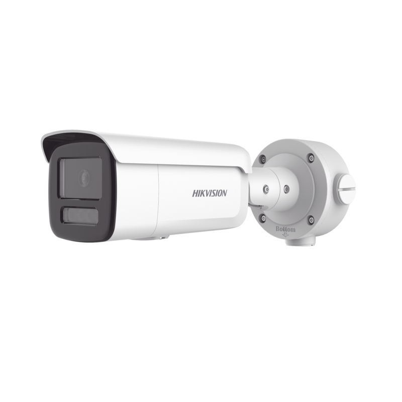 Bala IP 4 Megapixel / Lente 4 mm / Dual Light (60 mts IR + 60 mts Luz Blanca ) / Darkfighter S / Exterior IP67 / WDR 130 dB / 4 Analíticos: AcuSense, Deteccion Facial, Conteo de Personas por Cruce y Zona