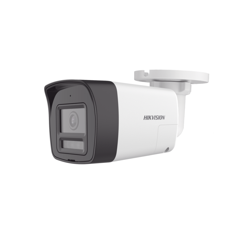 [Audio Bidireccional + Sirena & Estrobo + Dual Light + ColorVu] Bala TURBOHD 4K (8 Megapixel) / Lente 2.8 mm / 30 mts IR EXIR + 20 mts Luz Blanca / Micrófono y Bocina Integrado / Exterior IP67 / Metal / dWDR