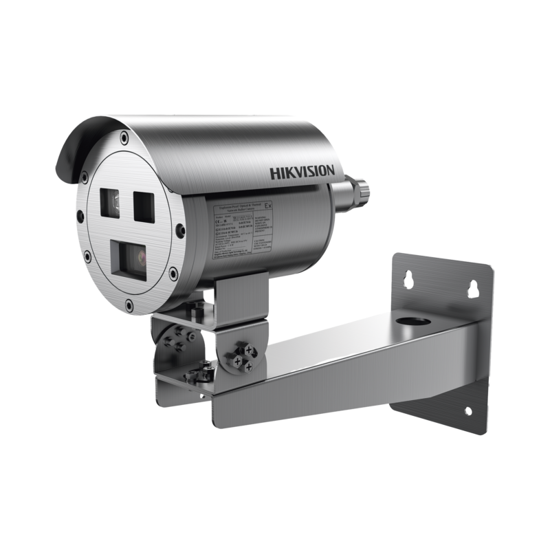 Bala IP Térmica Dual / Termico 7 mm (256 X 192) + Óptico 4 mm (4 MP) / Termométrica / Detección de Temperatura / IP68 / 30 mts IR / Antiexplosión / Anticorrosión