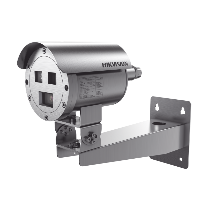 Bala IP Térmica Dual / Termico 9.7 mm (384 X 288) + Óptico 4 mm (4 MP) / Termométrica / Detección de Temperatura / IP68 / 30 mts IR / Antiexplosión / Anticorrosión