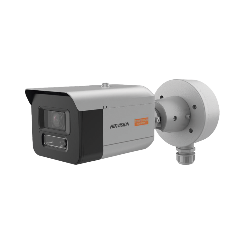 Bala IP 4 Megapixel / Lente 2.8 mm / Polimero Anticorrosivo (Ideal para Zonas Costeras o Alta Salinidad) / ColorVu / 40 Metros Luz Blanca / WDR 120 dB / Exterior IP68 / ONVIF / C5-M / NEMA 4X