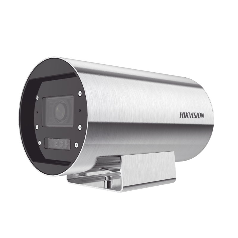 Bala IP 4 Megapixel / Lente Mot. 2.8 a 12 mm / Acero Inoxidable (304) / Altas Temperaturas (150°C) / Refrigeración por Agua / IP68 / Dual Light (30 mts IR + 20 mts Luz Blanca) / WDR 120 dB / ONVIF / PoE+ / Alarmas I/O / ACUSENSE