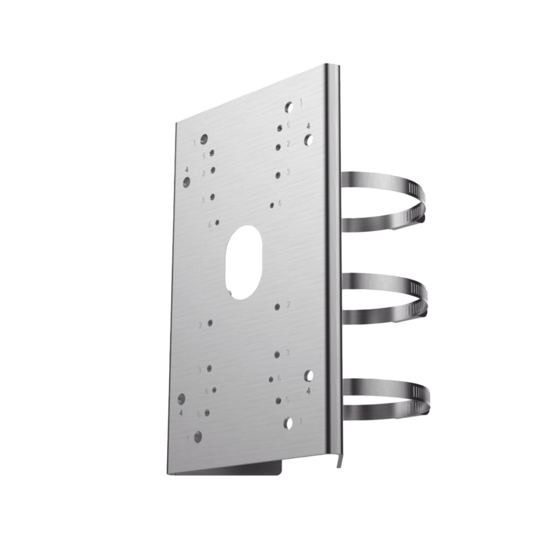 Adaptador de Poste para Montaje de Domos PTZ con Polímero Anticorrosión