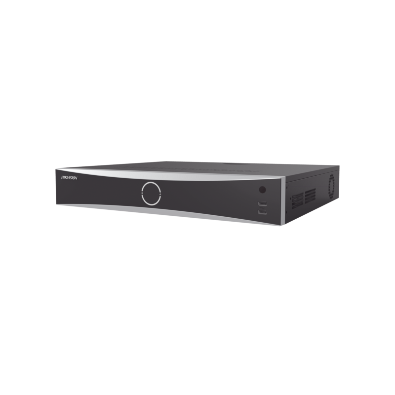 NVR 32 Megapíxel (8K) / 16 Canales IP / 16 Puertos PoE+ / ACUSENSE / ANPR / Conteo de Personas / Reconocimiento Facial  / 4 Bahías de Disco Duro / Soporta POS / Alarmas I/O