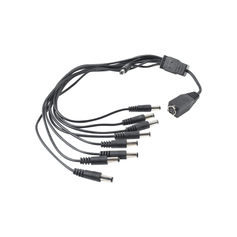 Cable con 9 Vías para Alimentar 8 Cámaras TURBOHD y DVR TURBOHD epcom / HIKVISION