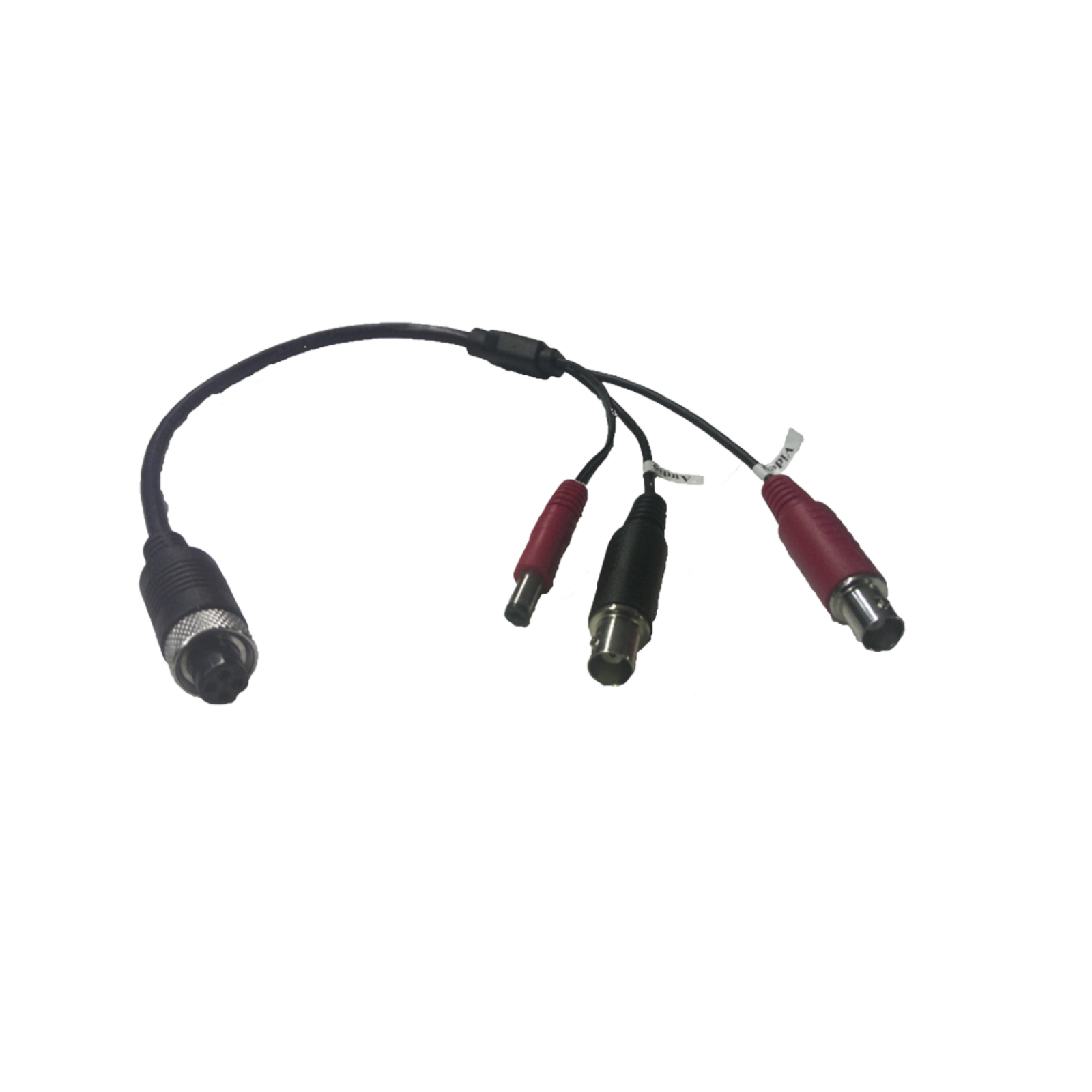 Cable Adaptador Tipo Aviación a BNC para Cámaras en DVR Móvil HIKVISION / 30 cm de Largo