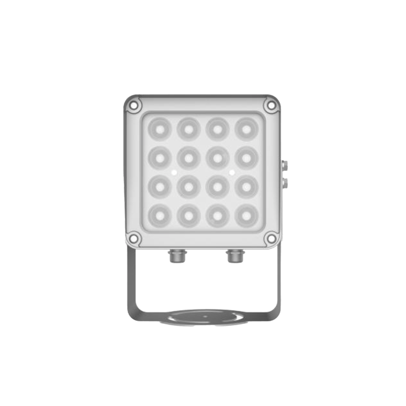 Lampara IR de Luz Continua / 16 Lámparas LED / Distancia Efectiva 16 a 25 metros / Cobertura 40° / Exterior IP66