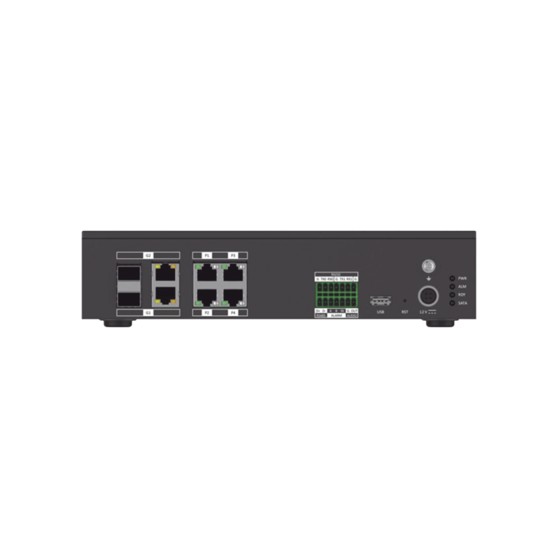 Servidor De Trafico Vehicular / 8 CH de Video / H.265 / Interfaz Optica 2 / Hasta 4 TB HDD