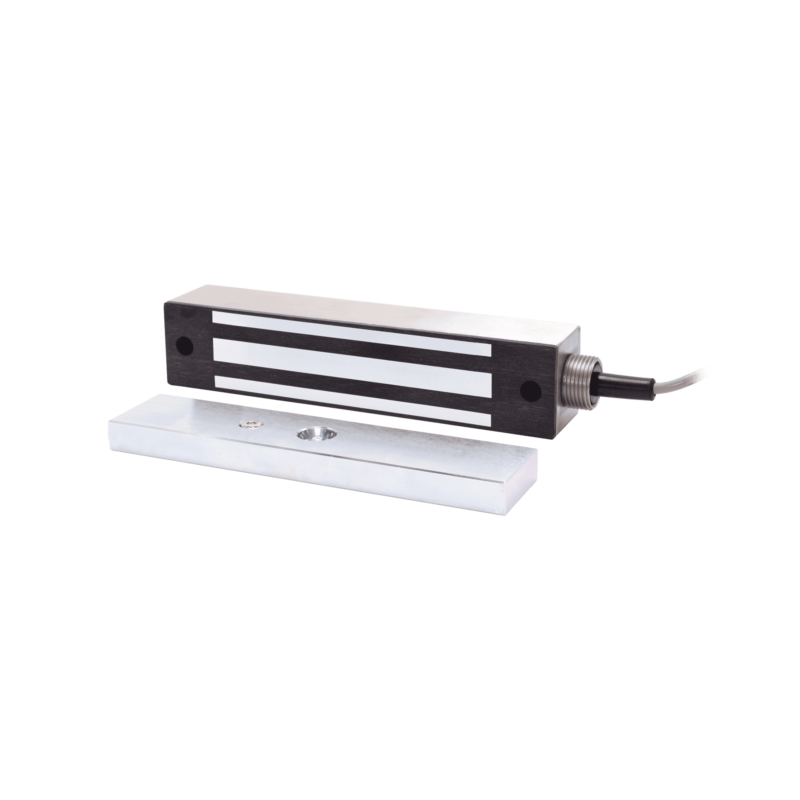 Chapa Magnetica 600 Lbs Para Uso en Exterior / IP65 / Con Cordón Armado