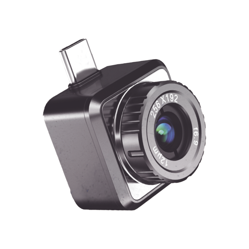 Mini2Plus V2 - Cámara Termográfica para Smartphone con Enfoque Manual / Resolución IR 256 x 192 / SuperIR / Rango de -20°C a 400°C / Precisión ±2°C o ±2% / Compatible iOS y Android