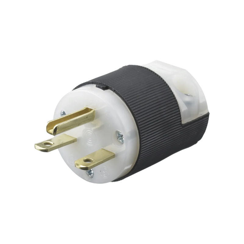 Clavija Entrada Recta/ 15A 250V/ 2 Polos 3 Hilos/ Nema 6-15P/ Grado Industrial- Comercial.