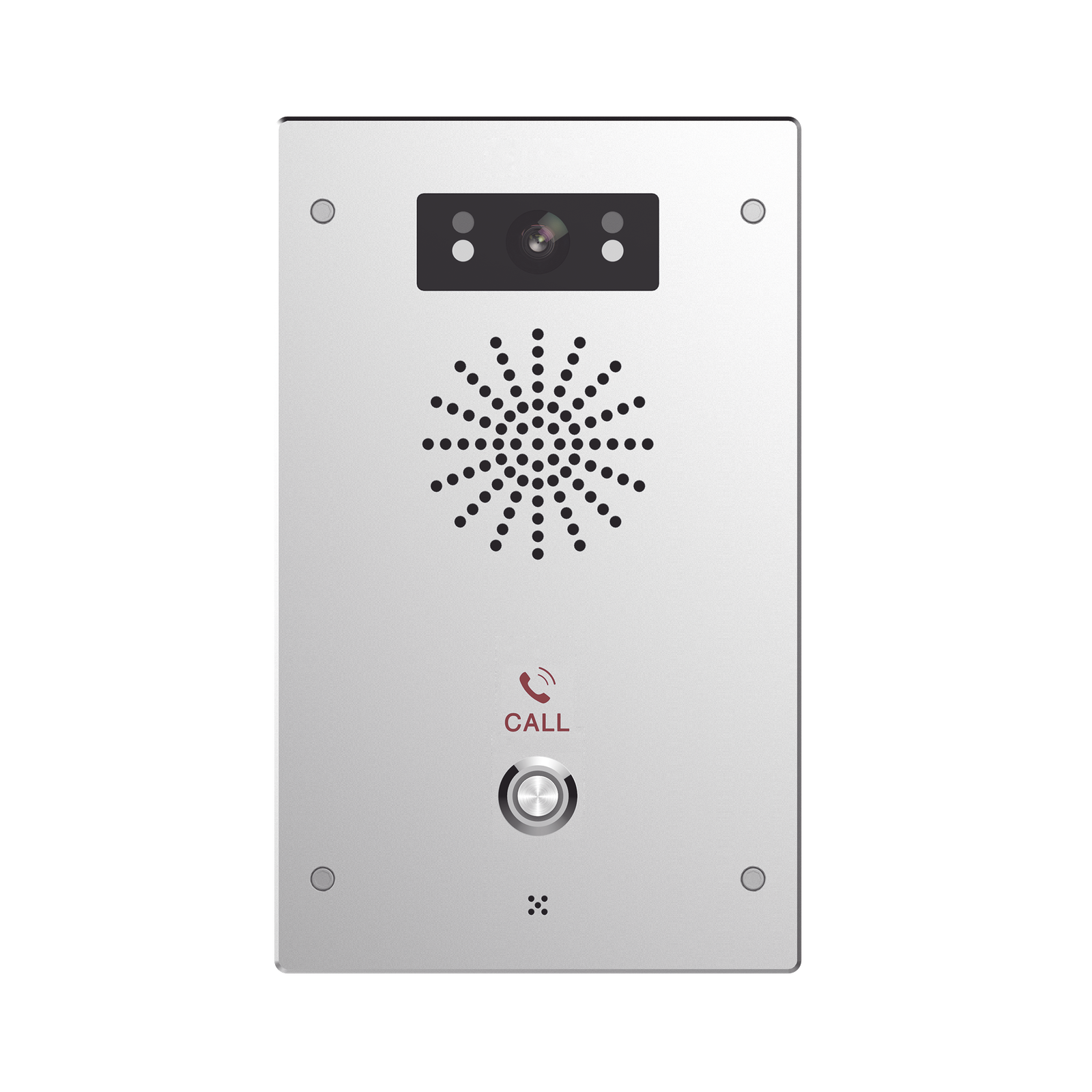 Video Intercomunicador IP, 2 líneas SIP, 2 relevadores con botón para llamada, Onvif, anti-vandálico, PoE, IP65 e IK10, PoE