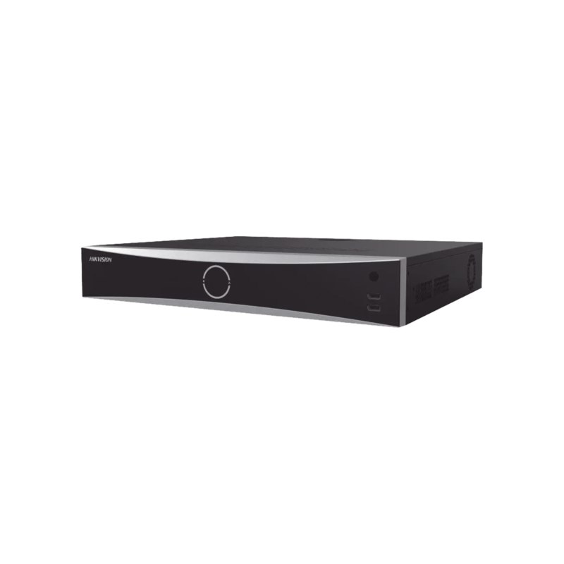 NVR 32 Megapixel (8K) / Reconocimiento Facial (Base de Datos) / 16 Canales IP / 4 Bahías de Disco Duro / 16 Puertos PoE+ / HDMI en 8K / ACUSENSE / Soporta POS / AcuSearch