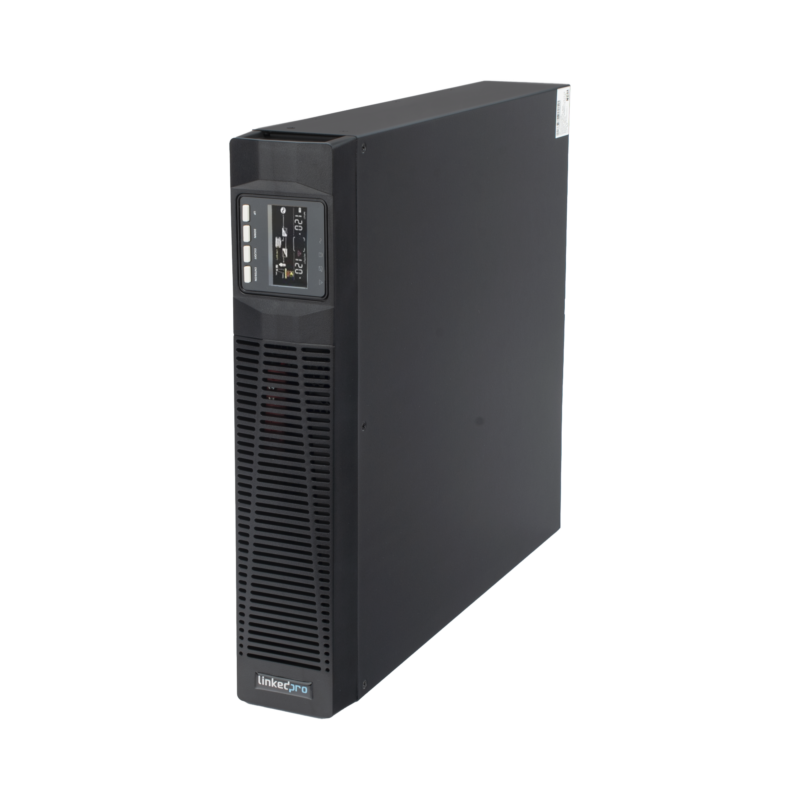 UPS de 2000VA/1800W / Topología On-Line Doble Conversión / Entrada y Salida de 120 Vca / Clavija de Entrada NEMA 5-20P / Pantalla LCD Configurable / Formato Rack/Torre