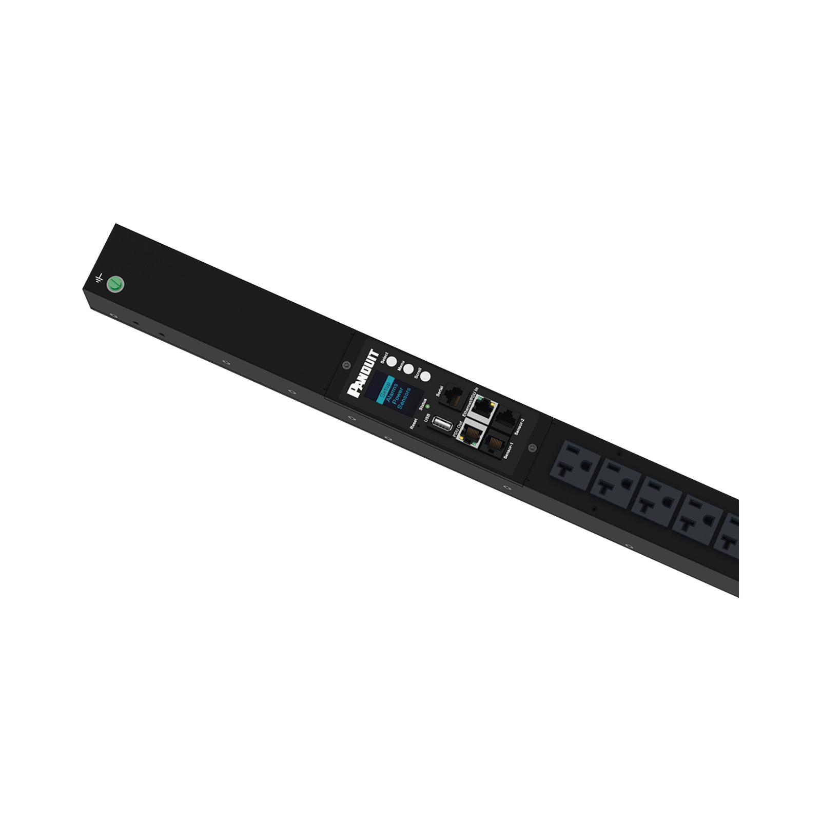 PDU G6 Monitoreable (MI) para Distribución de Energía, Enchufe de Entrada NEMA 5-15P, Con 16 Salidas NEMA 5-20R, de Instalación Vertical, 120 Vca, 15 Amp
