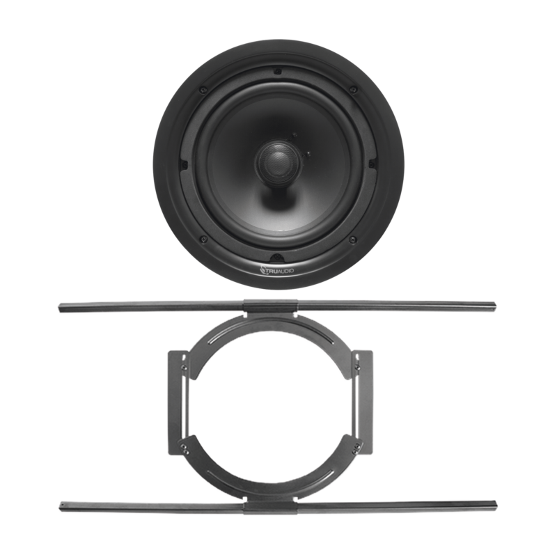 KIT de Bocina de Techo TruAudio de 8in PP8 con Soporte de Acero Rígido para Techos Suspendidos
