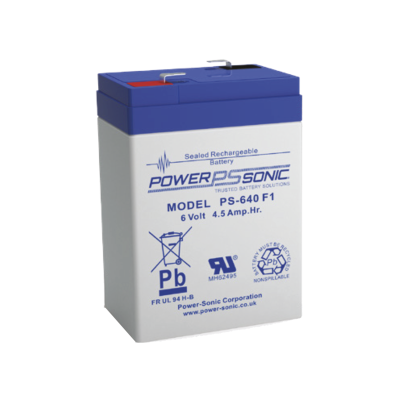 Batería 6V, 4.5AH, Para Respaldo, Tecnologías AGM/VRLA, 5 Años Vida Útil, Terminales F1, Reconocida UL