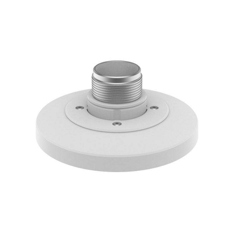 Adaptador tipo Plato necesario para montar en Pared o Techo Cámaras Hanwha serie QNV-C