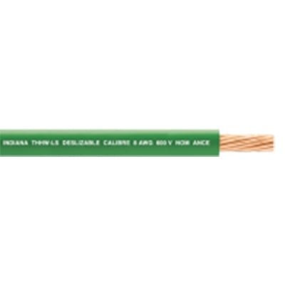 Cable Eléctrico 10 awg color verde,Conductor de cobre suave cableado. Aislamiento de PVC, auto-extinguible.BOBINA de 100 MTS