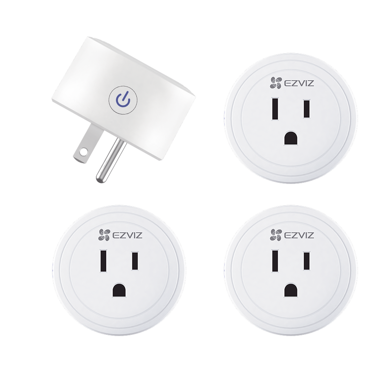 Kit de Enchufe Inteligente / Incluye 4 piezas / Wi-Fi / Control a través de la Aplicación / Conecte los Dispositivos del Hogar / Permite Personalizar Horarios / Compatible Con Asistente de Voz de Google y Alexa