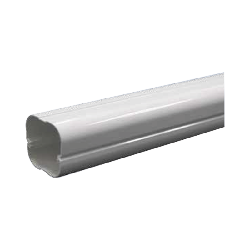 Kit de Canaletas Para la Organización de Tuberías y Cables Eléctricos en Instalaciones de Aire Acondicionado, Uso en Interiores y Exteriores, PVC Rígido, Ideal Para Minisplit, Contenido de Kit (11 Piezas), (3000-00000)