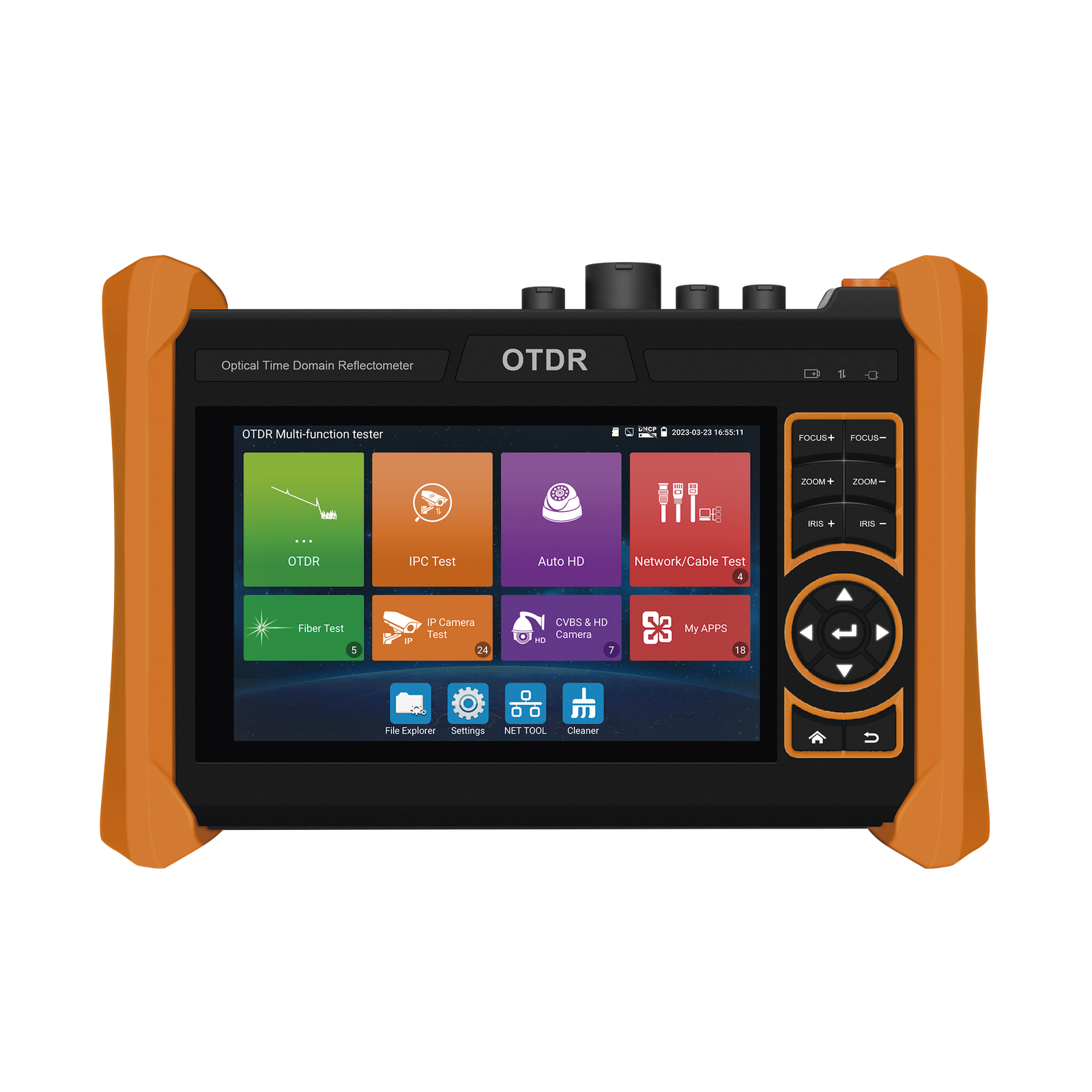 Tester Profesional OTDR y Video | Fibra Óptica | Cámaras IP | Cableado y Redes| Pantalla 5.4" Táctil | Soporta 4K/8K | HDMI/VGA | Medidor Potencia Óptica | Alcance 150KM | Localizador Fallos VFL | PoE Integrado | WiFi | In