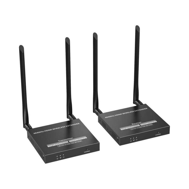 Kit Extensor Inalámbrico | 4K@60Hz | IP Color Stream| Transmisión hasta 50m | Salida Loop | IR |