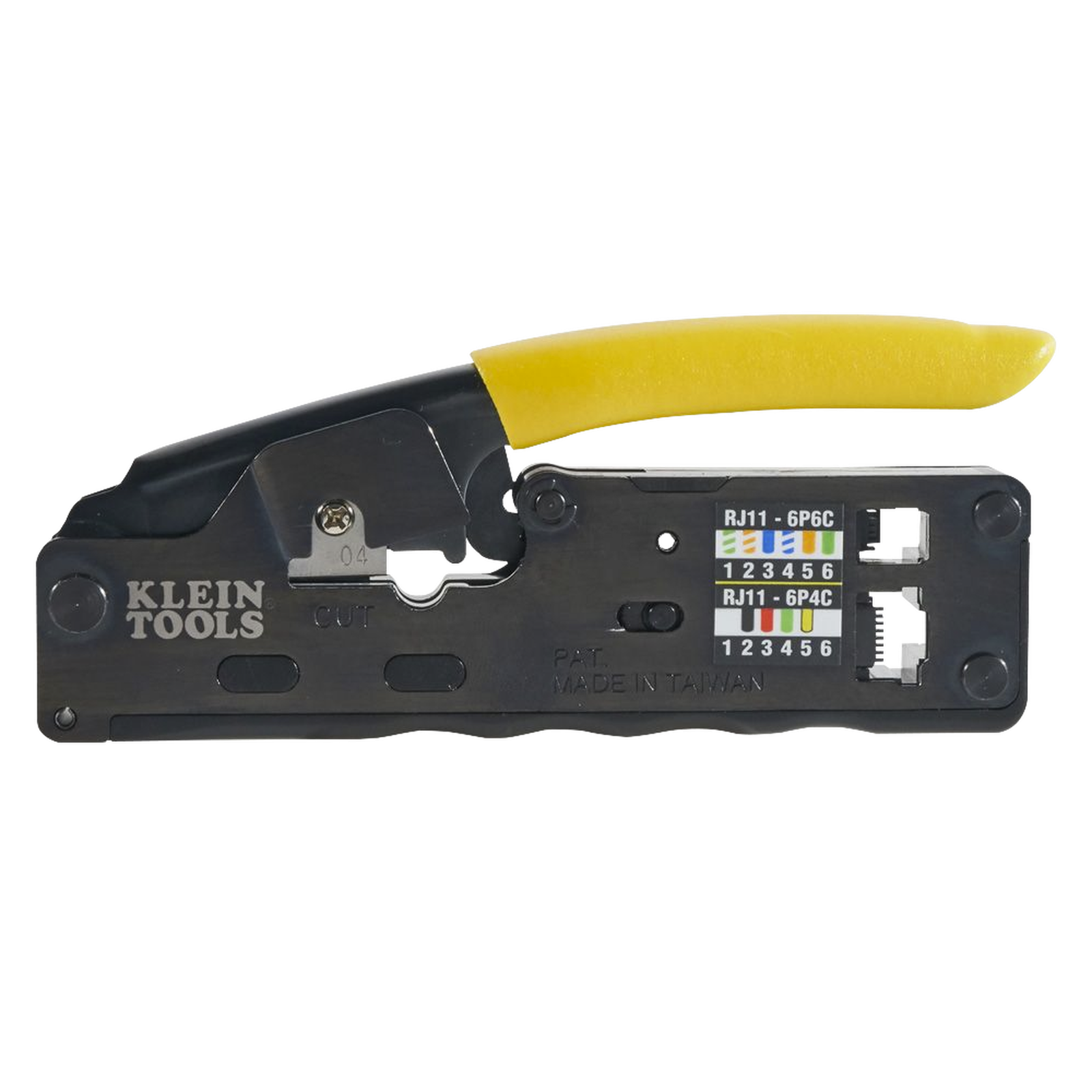 Ponchadora/Pelacables/Cortacables Compacta con Matraca para Conectores RJ45 y RJ11/RJ12.