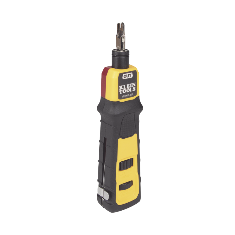 Herramienta Ponchadora de Impacto con Cuchilla para Paneles y Bloques de 66/110. Termina y Corta Cables CAT3, CAT5e y CAT6/6A en 1 paso