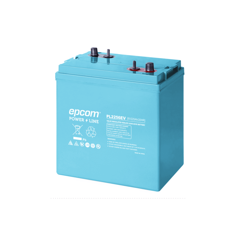 Batería Marina de  Ciclo Profundo 6V@225Ah, AGM-VRLA Terminal F22(m8), F14, 1035A CCA/  Montacargas. / Plataformas Genie /Maquina Jenny, Carritos de Golf