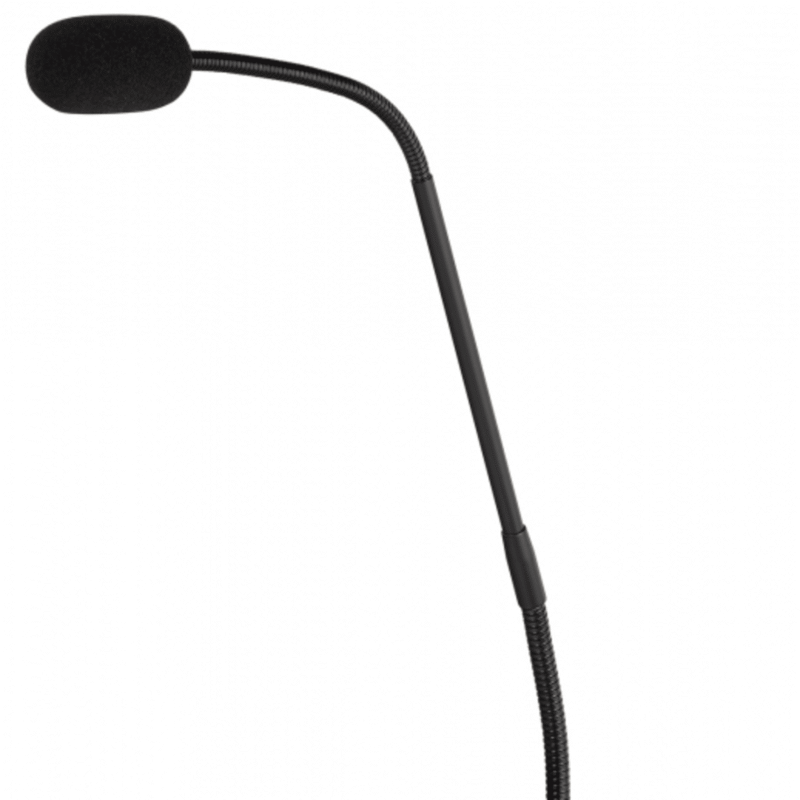 Estación de Voceo Multizona | Micrófono Cuello de Ganso | 8 Botones Programables | Dante | Para Series MTX/MRX