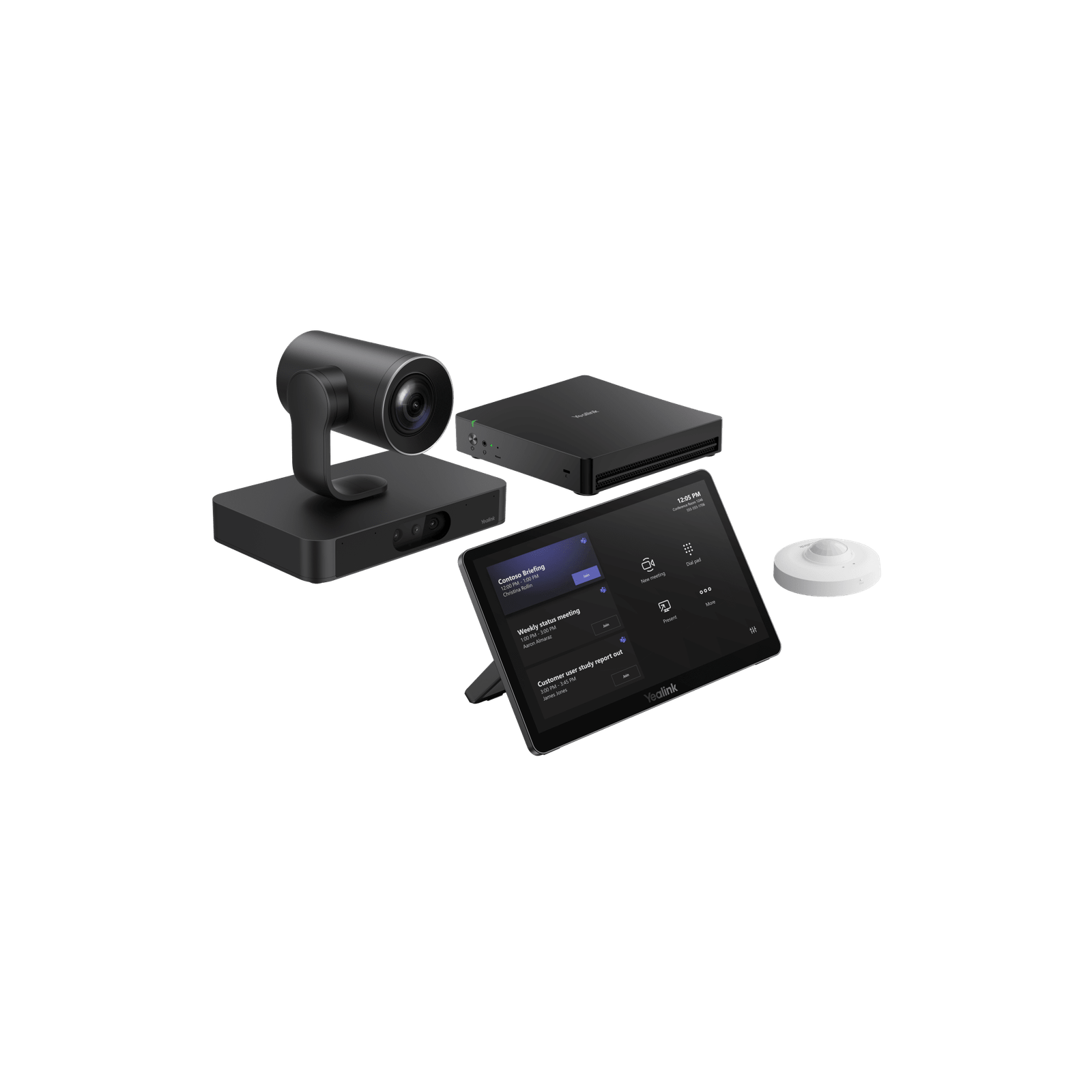 Sistema de Videoconferencia Yealink MVCS80 para Microsoft Teams Rooms con Tecnología de IA Colaborativa y Cámaras Dual 4K