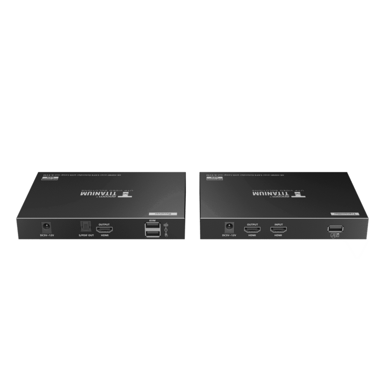 Kit extensor KVM (HDMI y USB) hasta 70 metros | Resolución 4K @ 60 Hz | Cat 6, 6a y 7 | IPCOLOR | CERO LATENCIA | HDR10 | Salida Loop | Puerto S/PDIF | Uso 24/7 | Transmite el Video y Controla tu DVR vía USB a distancia.