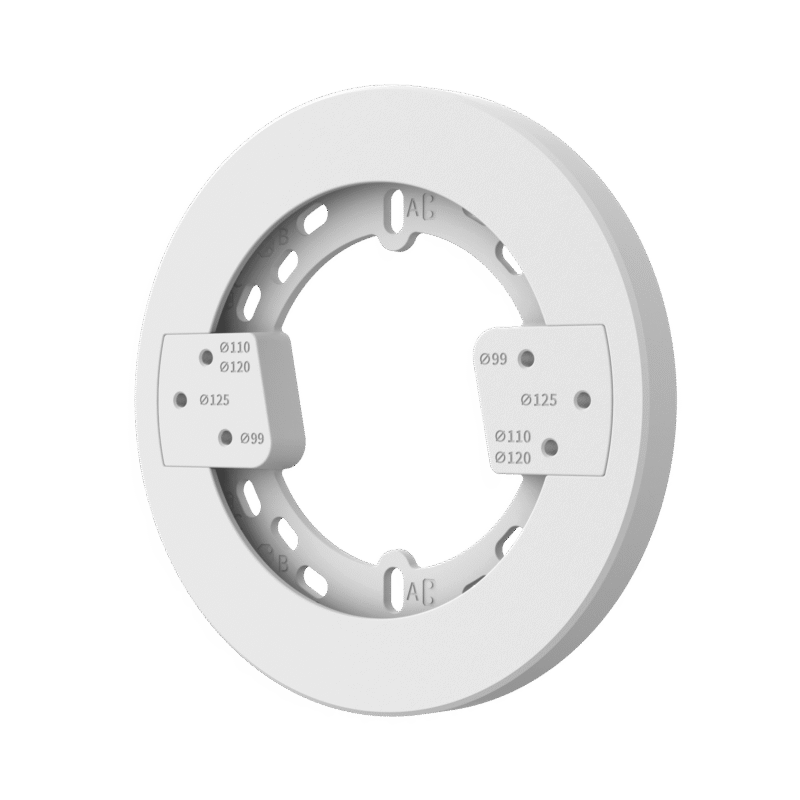 Placa de Montaje para camaras / Material Aluminio y Plástico / Peso 181g / Dimensiones ø140x12.2mm / Compatible con múltiples Accesorios