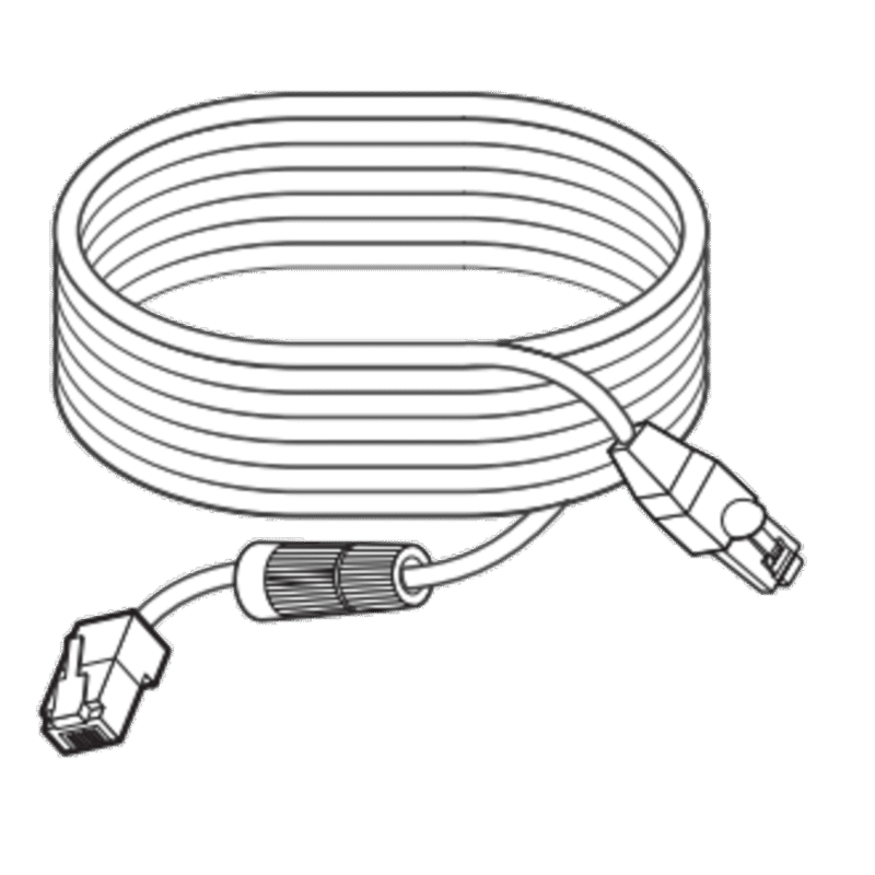 Cable Extensión de 15 Metros (49.21 Pies) para Colocar Lentes Remotos Compatible con Cámara PNM-9000QB Hanwha